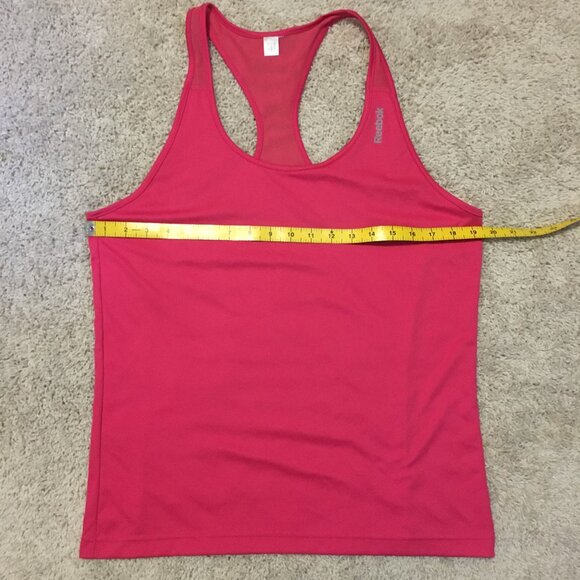 Hot Pink Play Dry Racerback Mesh Tank Top - Picture 13 of 16